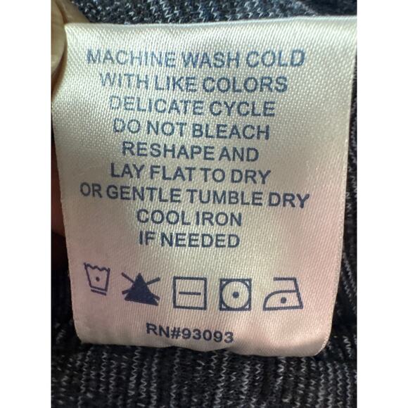 Tyler Boe Blue Black Grey Animal Print Dress Bell Sleeve Flare Size Large A-Line - Picture 10 of 10